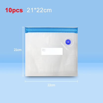 Vacuum Sealer Bags Vacuum Packaging Bag Food Reusable Vacuum Food Fresh Storage Bag BPA Free Vacuum Zipper Bags 10Pcs 30Pcs