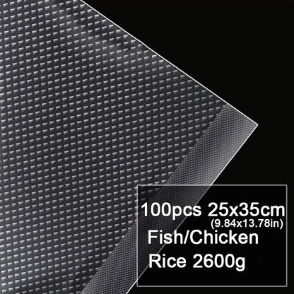 100pcs Food Vacuum Sealer Bags for Sous Vide Food Saver Kitchen Storage Bag BPA-Free Vacuum Packaging Bags Kitchen Tool