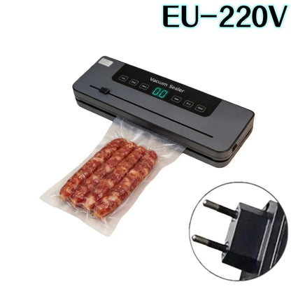 Electric Vacuum Sealer Built-in Cutter Kitchen Food Storage Seal Touch Button Dry/Wet Food Package Sealer Kitchen Vacuum Sealer