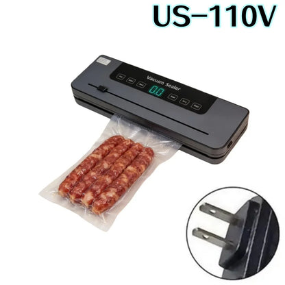 Electric Vacuum Sealer Built-in Cutter Kitchen Food Storage Seal Touch Button Dry/Wet Food Package Sealer Kitchen Vacuum Sealer