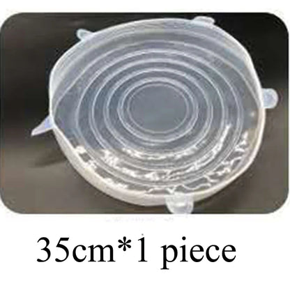 16 Sizes Silicone Stretch Lids Universal Lid Silicone Bowl Pot Lid Silicone Cover Pan Cooking Food Fresh Cover Microwave Cover