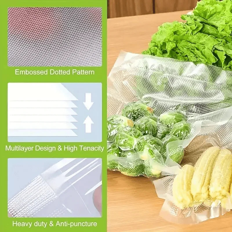Vacuum Packaging Bags for Food 100pcs Food Storage Vacuum Bags for Vacuum Sealer Machine  Food Fresh Long Keeping Empty Bags