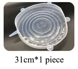 16 Sizes Silicone Stretch Lids Universal Lid Silicone Bowl Pot Lid Silicone Cover Pan Cooking Food Fresh Cover Microwave Cover