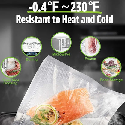Vacuum Packaging Bags for Food 100pcs Food Storage Vacuum Bags for Vacuum Sealer Machine  Food Fresh Long Keeping Empty Bags