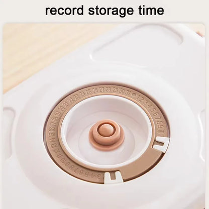 Vacuum storage box sealed grain tank household fresh-keeping box refrigerator drainable food storage container Kitchen Organizer
